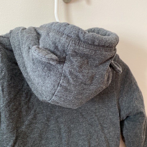 H&M organic cotton grey with fuzzy lined  jumpsuit 6-9M - Picture 5 of 9